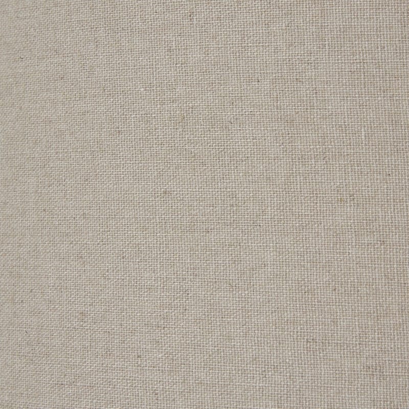 Lamp Squat White Beaded Ceramic Lamp With Linen Shade