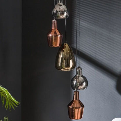 Layla Mixed Colour Hanging Pendant Light