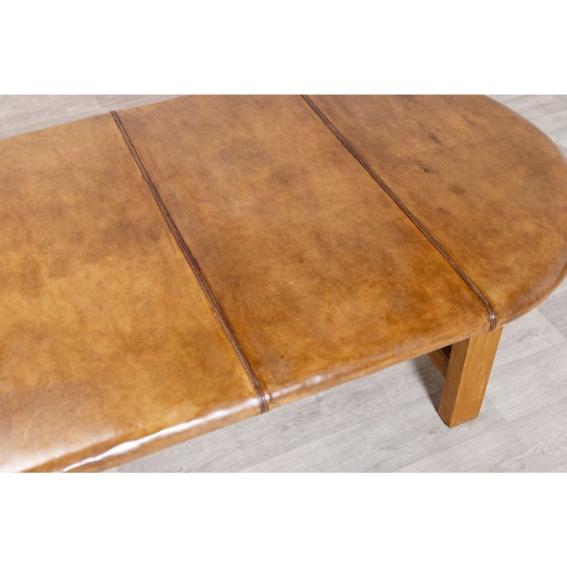 Leather Top Coffee Table