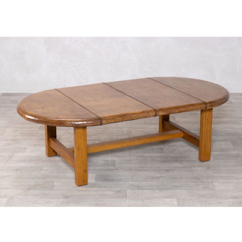 Leather Top Coffee Table