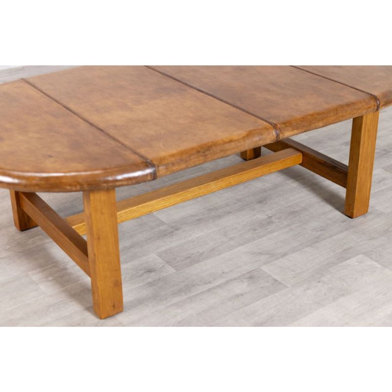 Leather Top Coffee Table