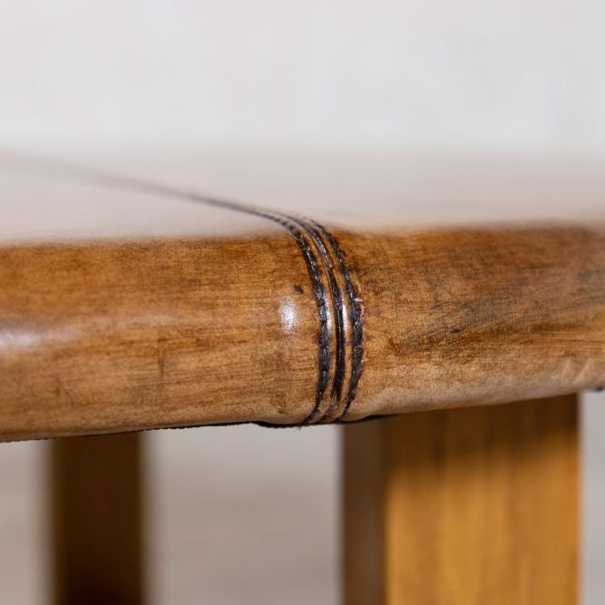 Leather Top Coffee Table