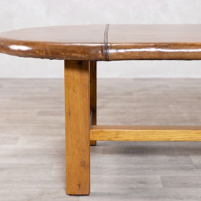 Leather Top Coffee Table