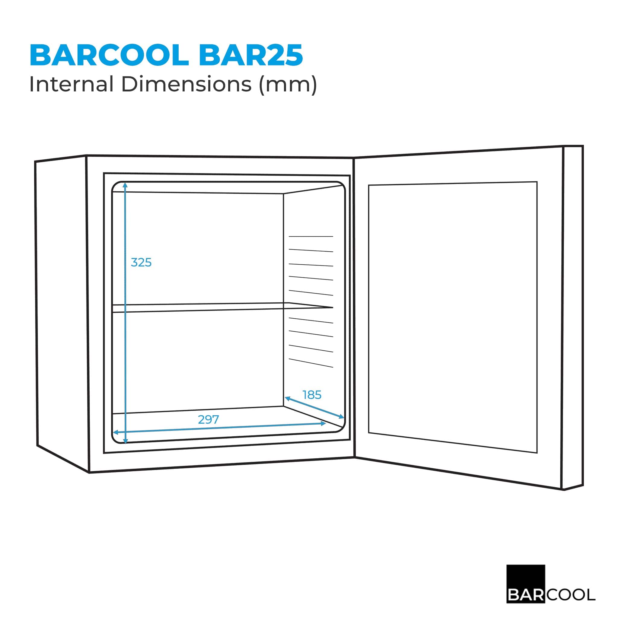 Mini Bar Barcool Bar25 LED Mini Bar Fridge