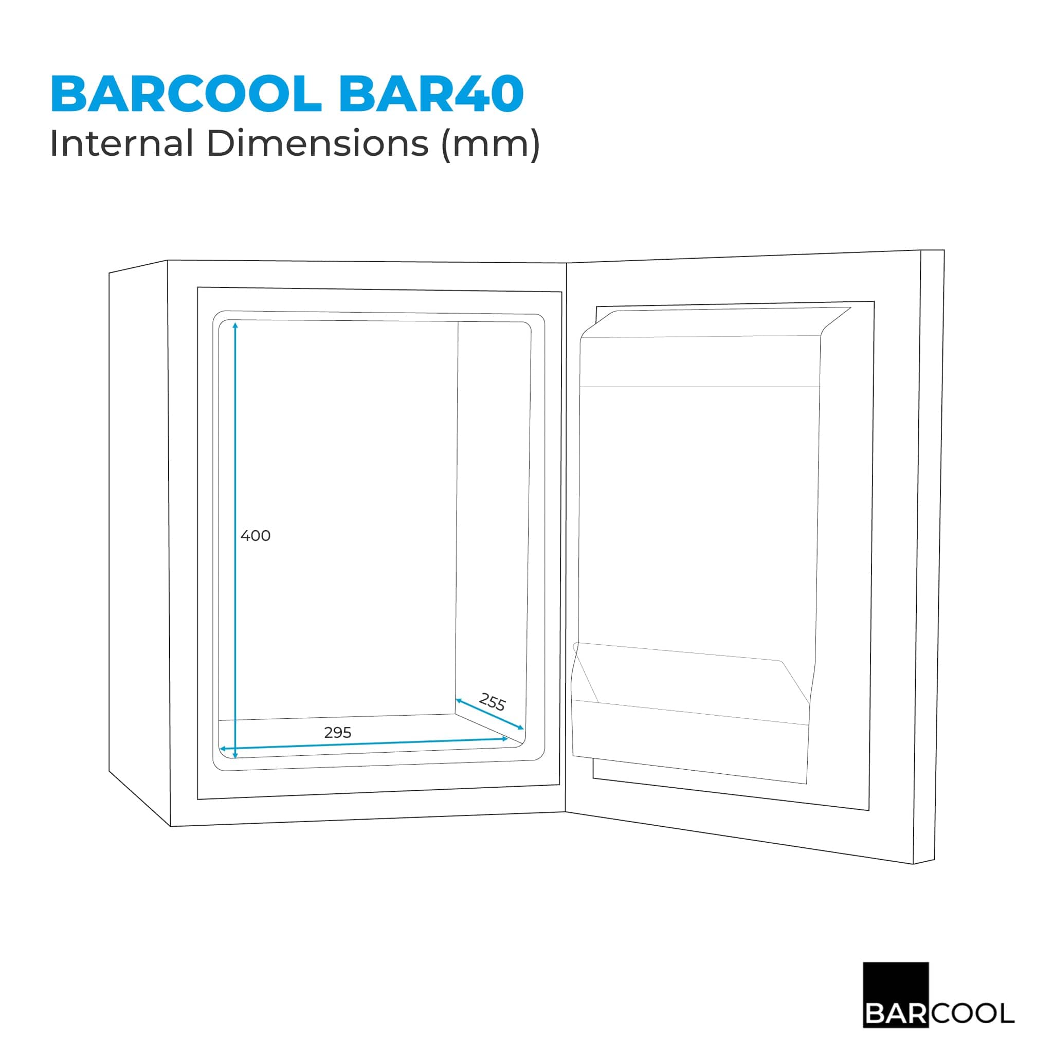 Mini Bar Barcool Bar40 LED Mini Bar Fridge