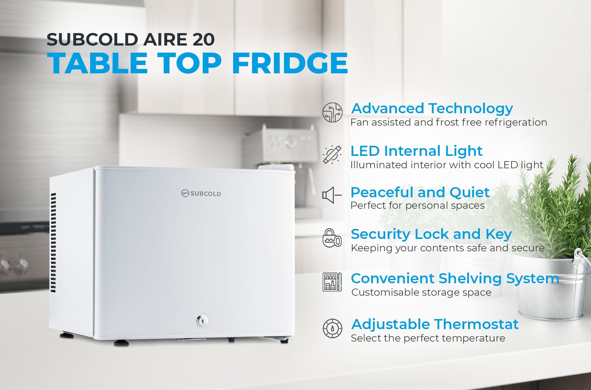 Mini Fridge Subcold Aire20 LED Mini Fridge