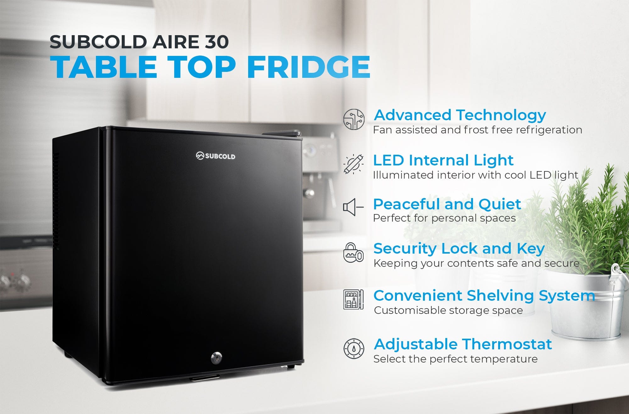 Mini Fridge Subcold Aire30 LED Mini Fridge