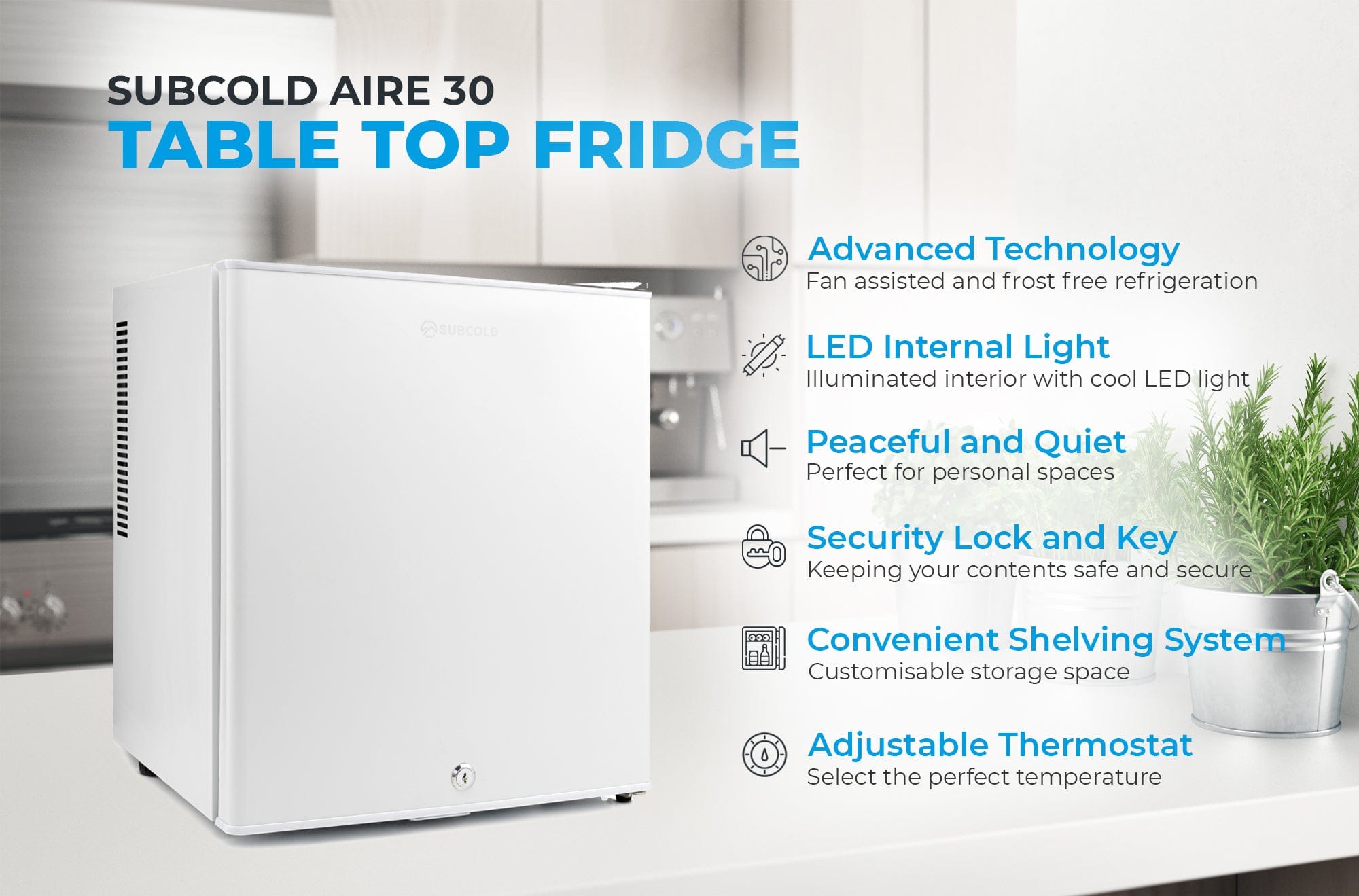 Mini Fridge Subcold Aire30 LED Mini Fridge
