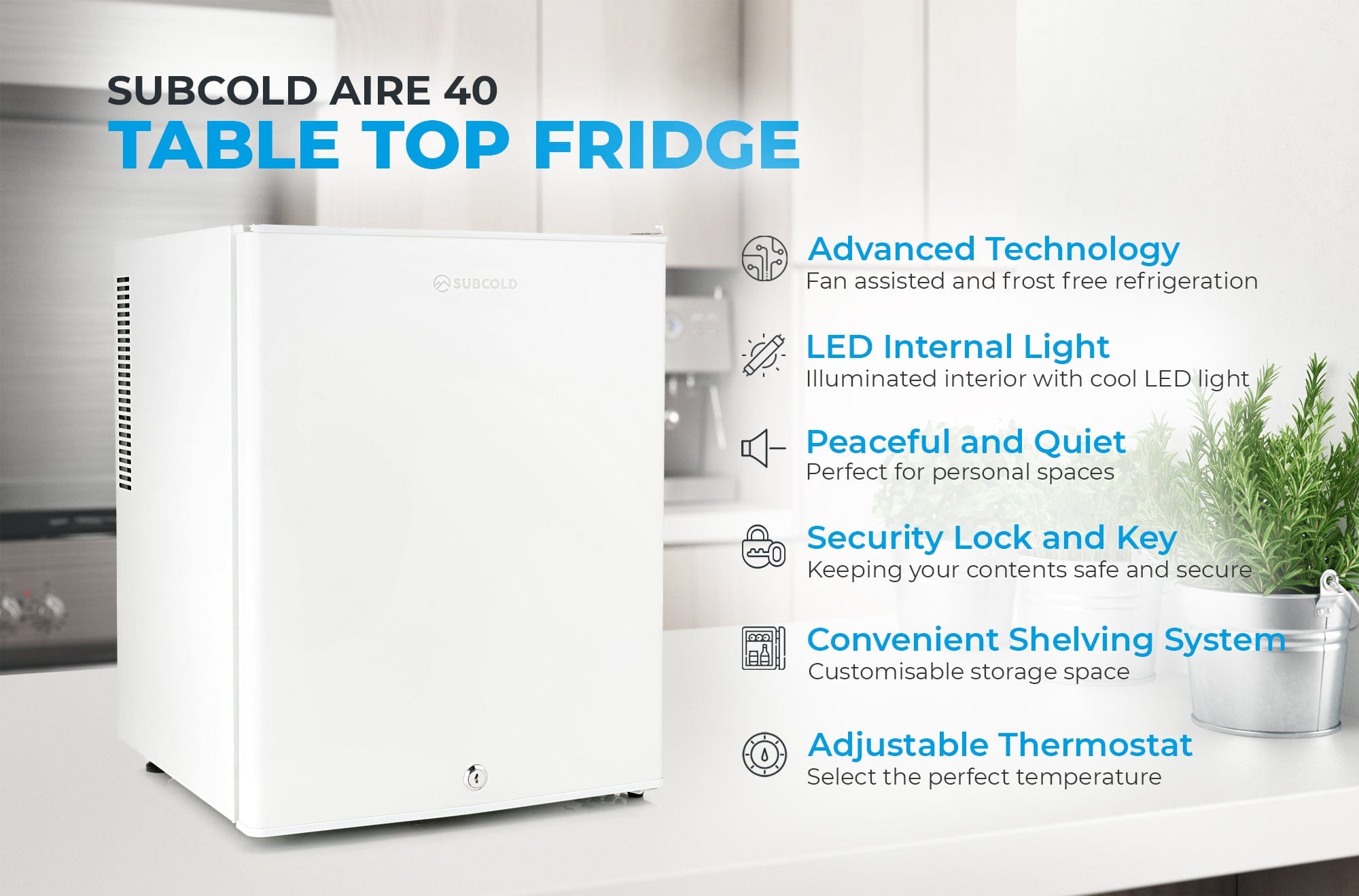 Mini Fridge Subcold Aire40 LED Mini Fridge