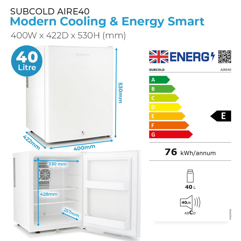 Mini Fridge Subcold Aire40 LED Mini Fridge