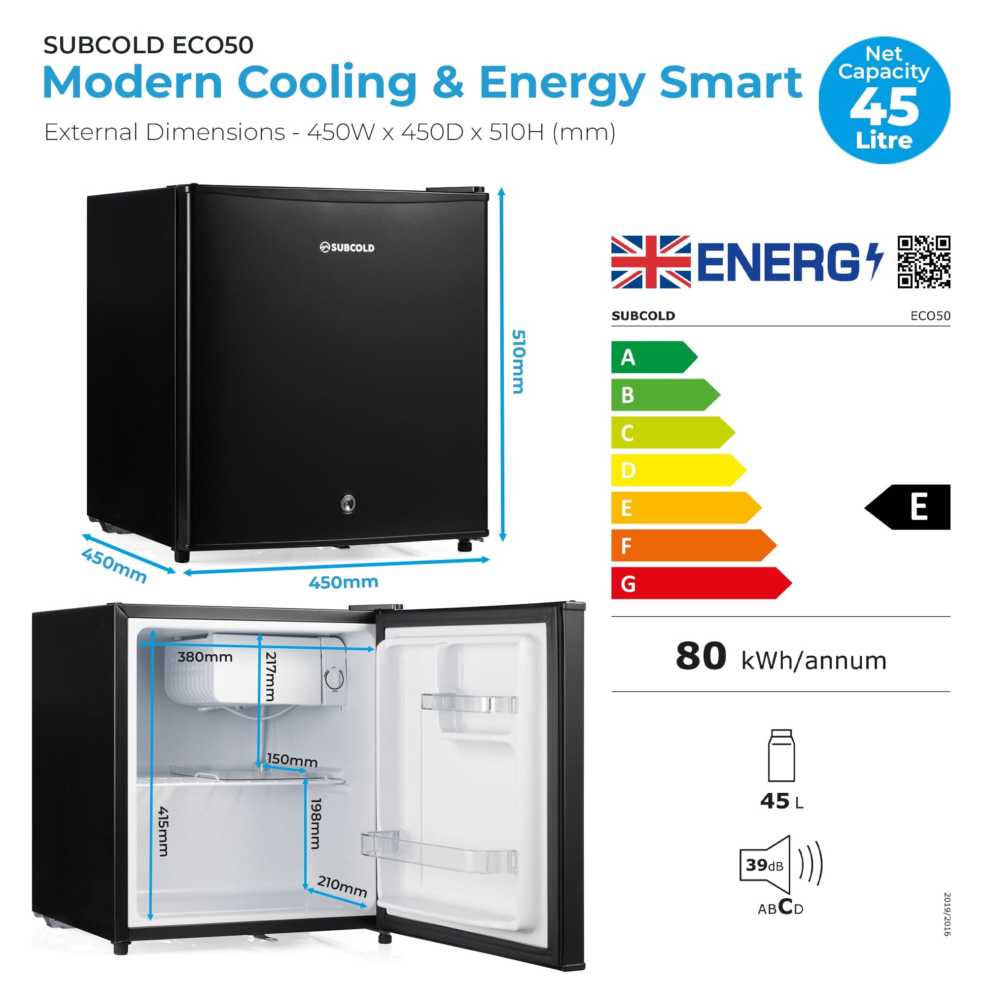 Mini Fridge Subcold Eco50 Mini Fridge