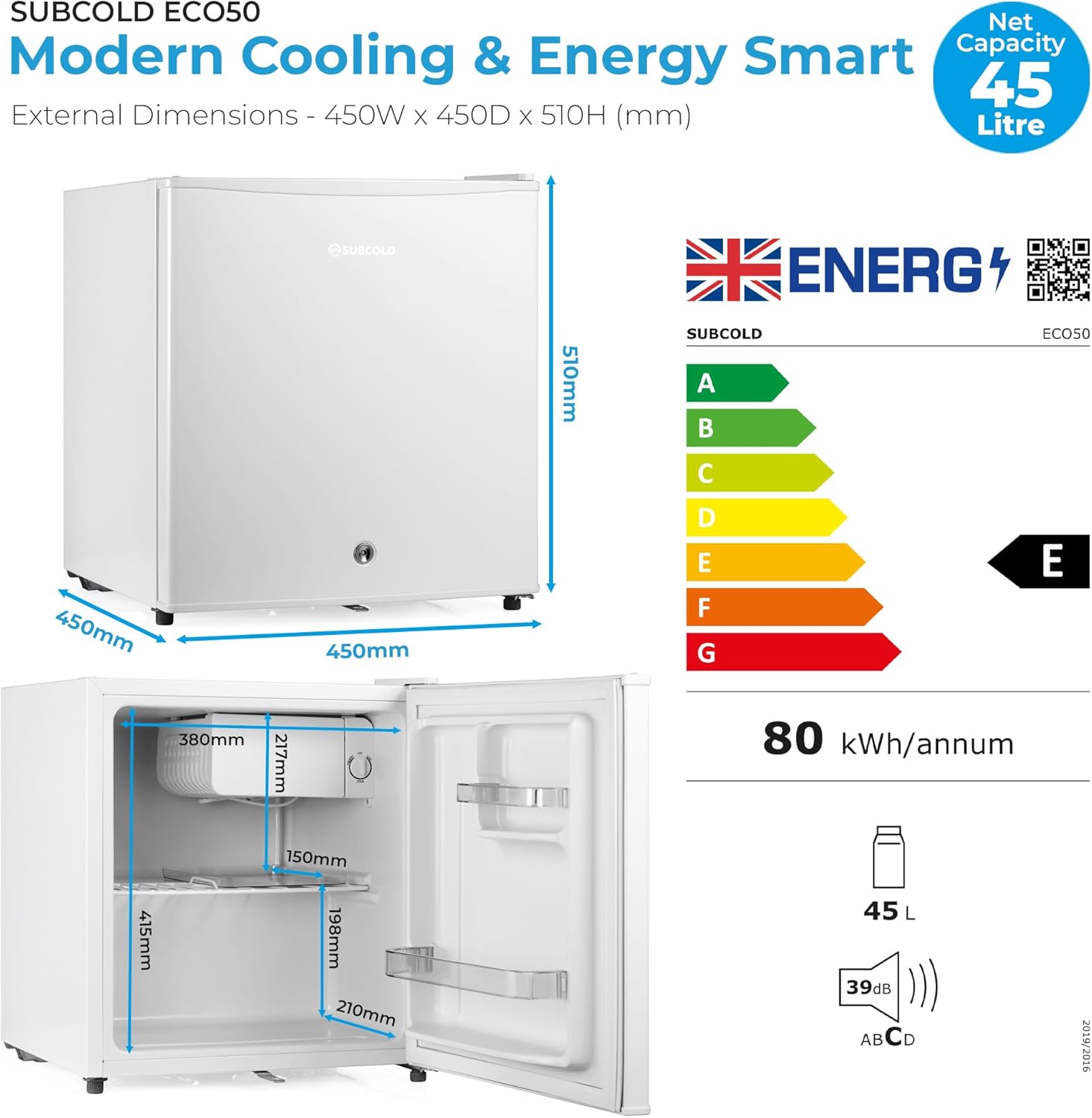 Mini Fridge Subcold Eco50 Mini Fridge