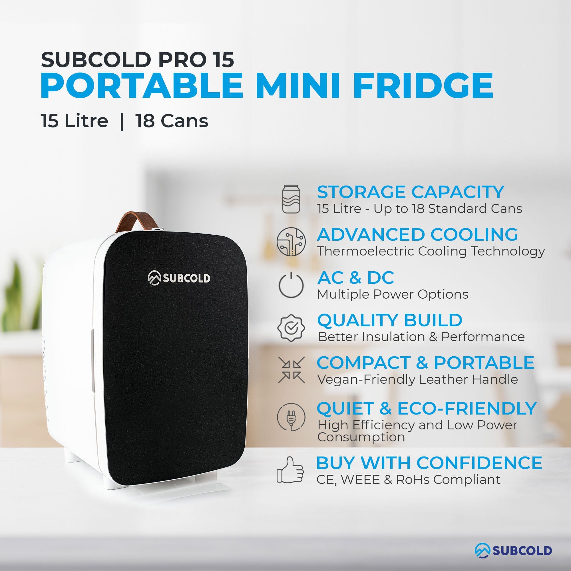 Mini Fridge Subcold Pro 15L Mini Fridge