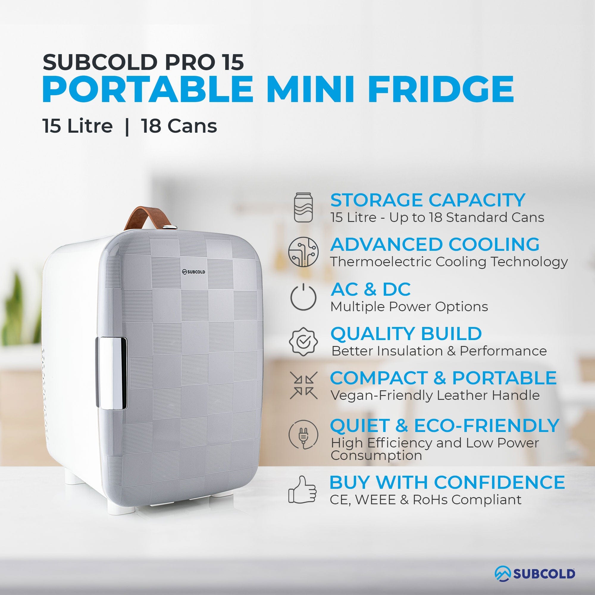 Mini Fridge Subcold Pro 15L Mini Fridge