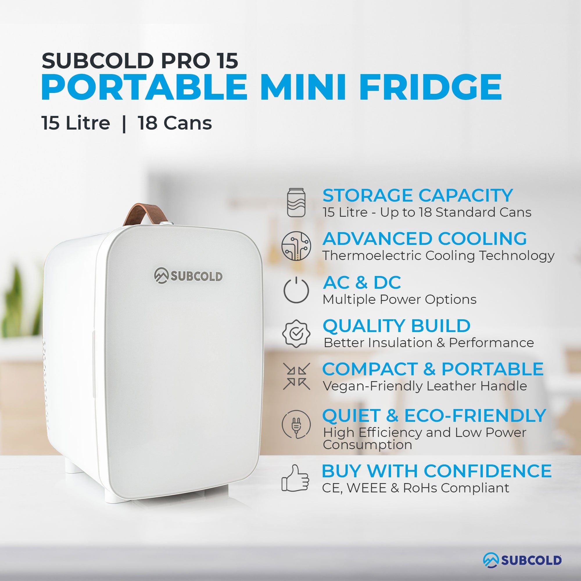 Mini Fridge Subcold Pro 15L Mini Fridge