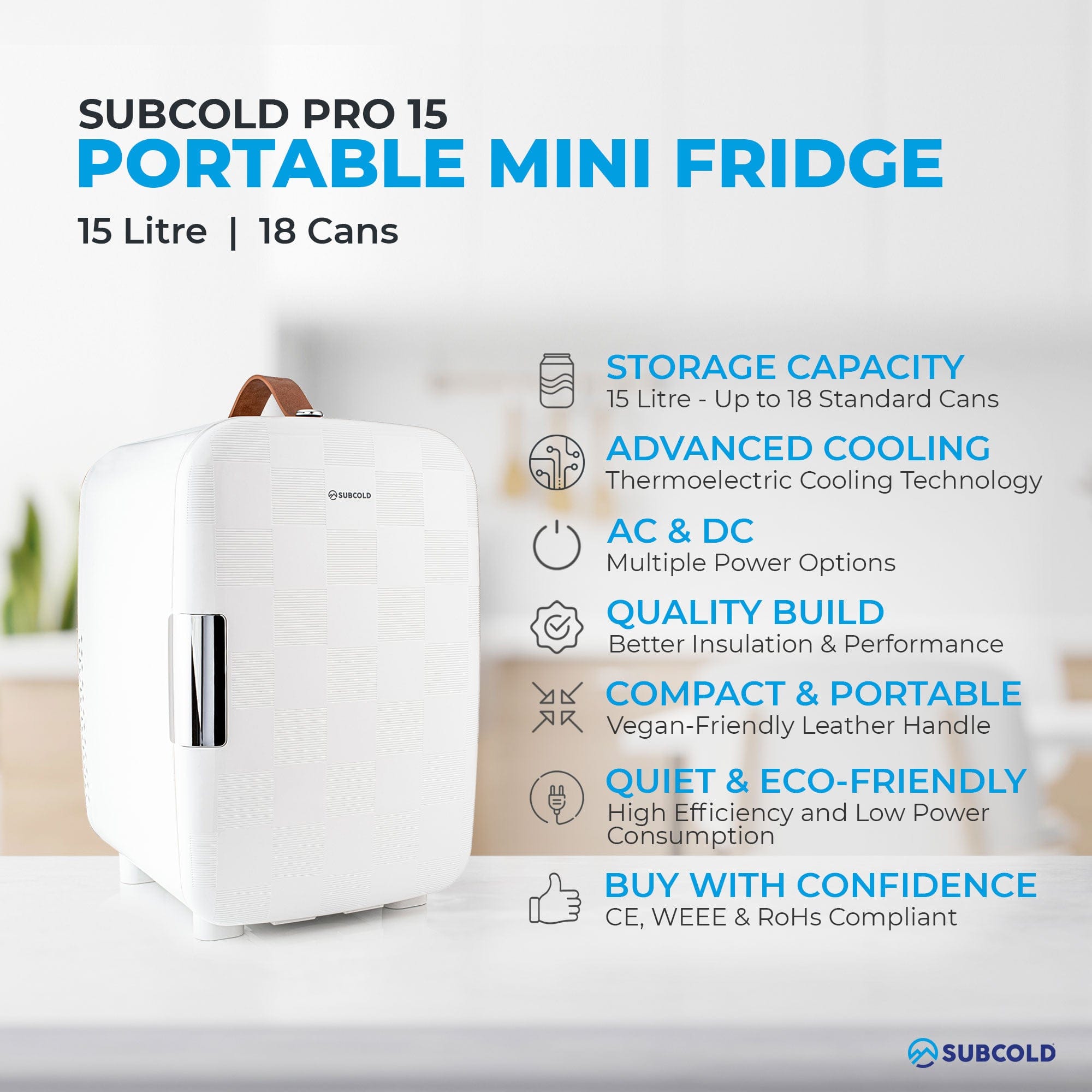 Mini Fridge Subcold Pro 15L Mini Fridge