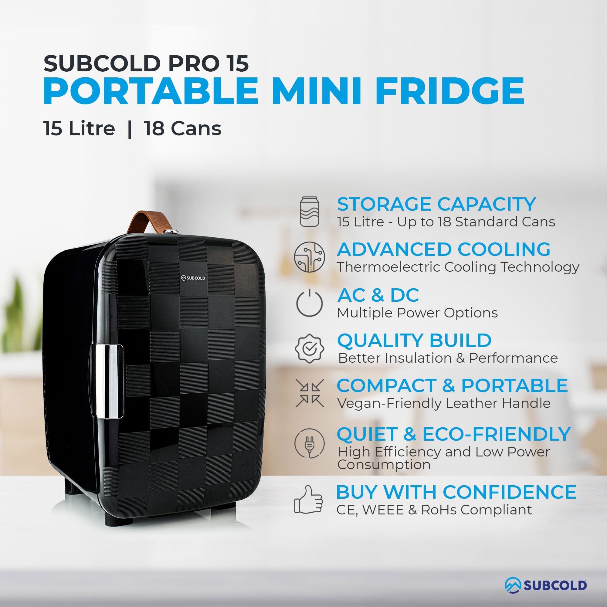 Mini Fridge Subcold Pro 15L Mini Fridge