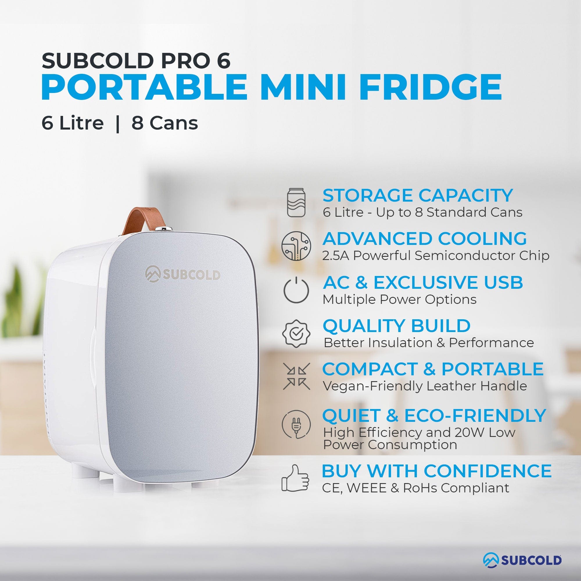 Mini Fridge Subcold Pro 6L Mini Fridge