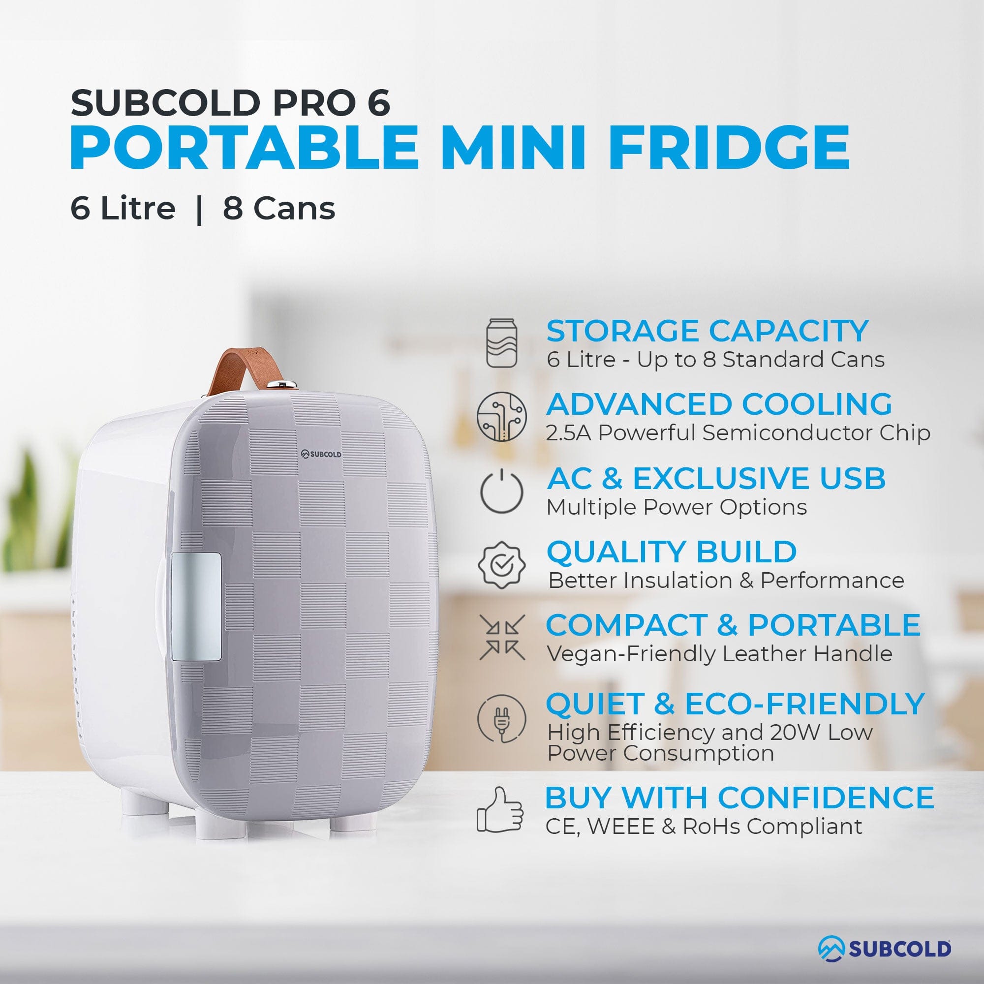 Mini Fridge Subcold Pro 6L Mini Fridge