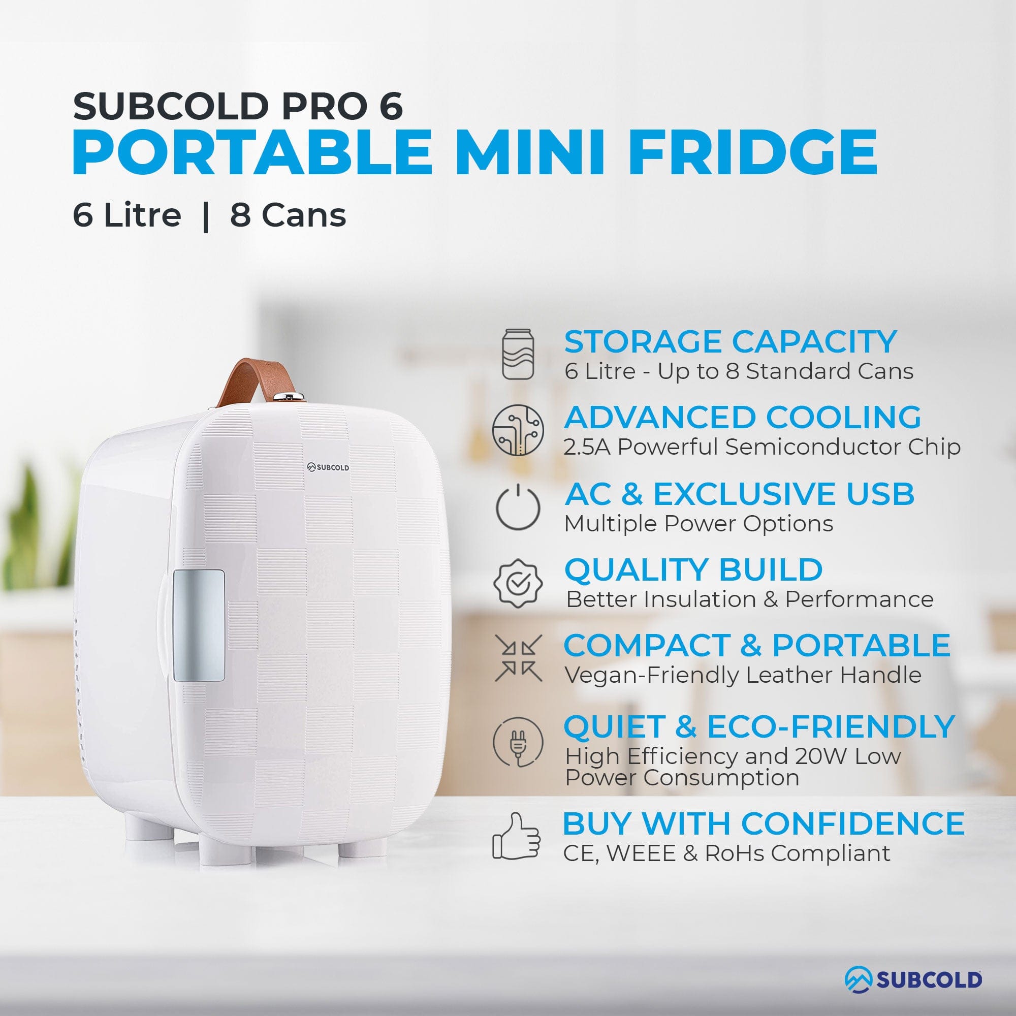 Mini Fridge Subcold Pro 6L Mini Fridge