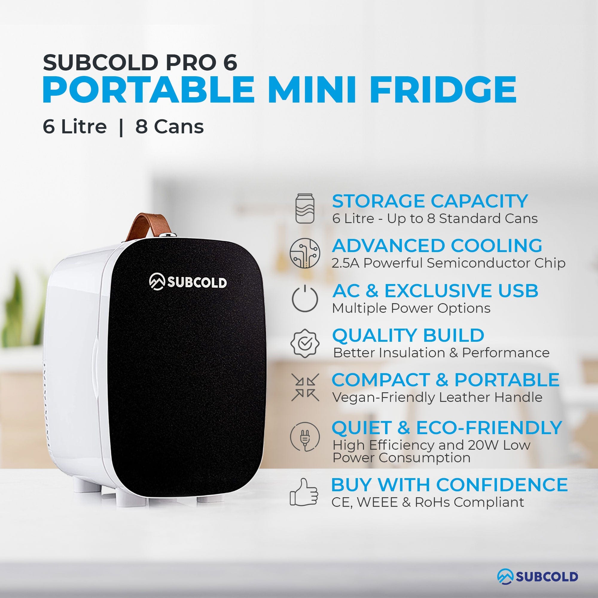 Mini Fridge Subcold Pro 6L Mini Fridge