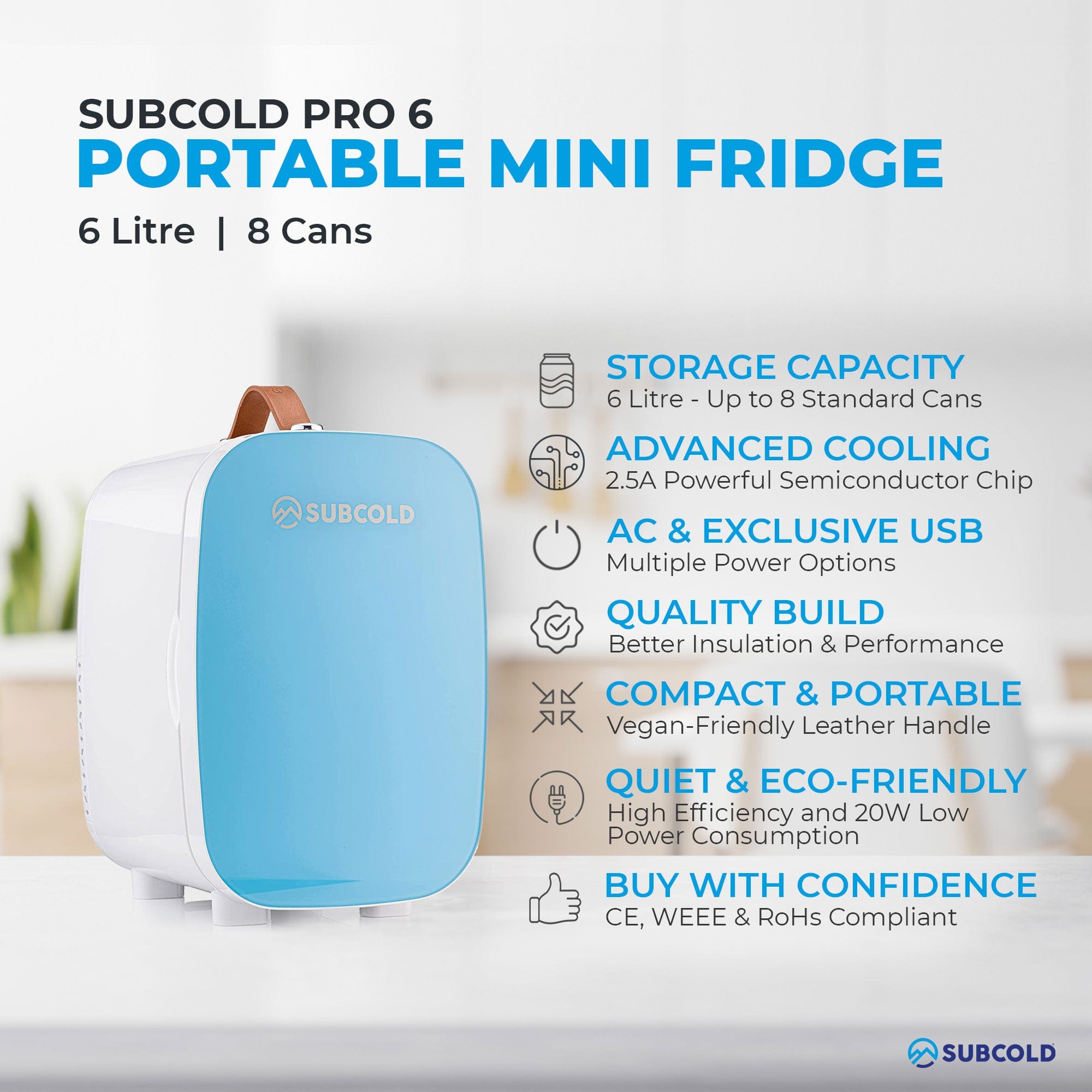 Mini Fridge Subcold Pro 6L Mini Fridge