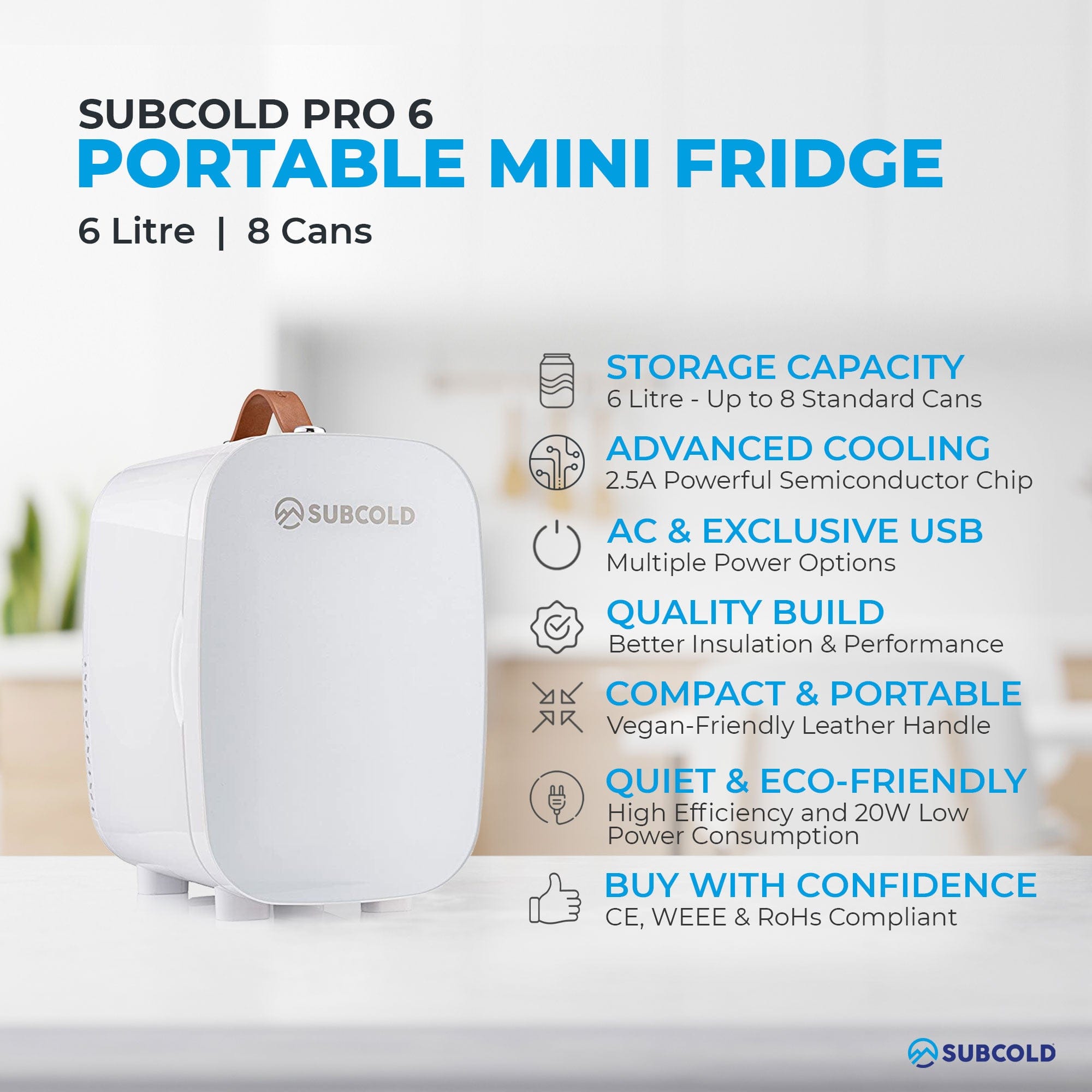 Mini Fridge Subcold Pro 6L Mini Fridge