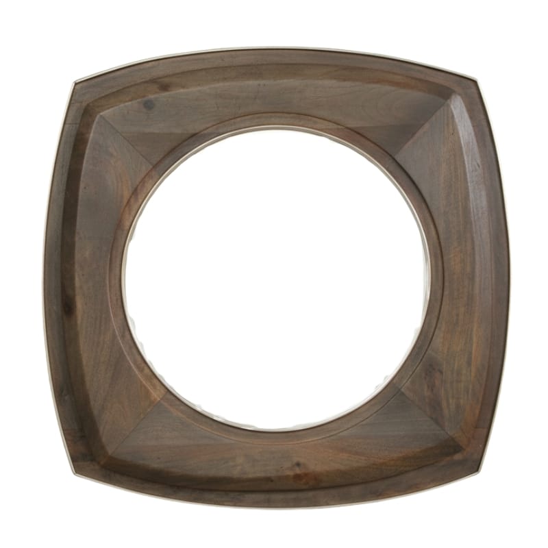 Mirror Hirani Curved Square Mango Wood Mirror