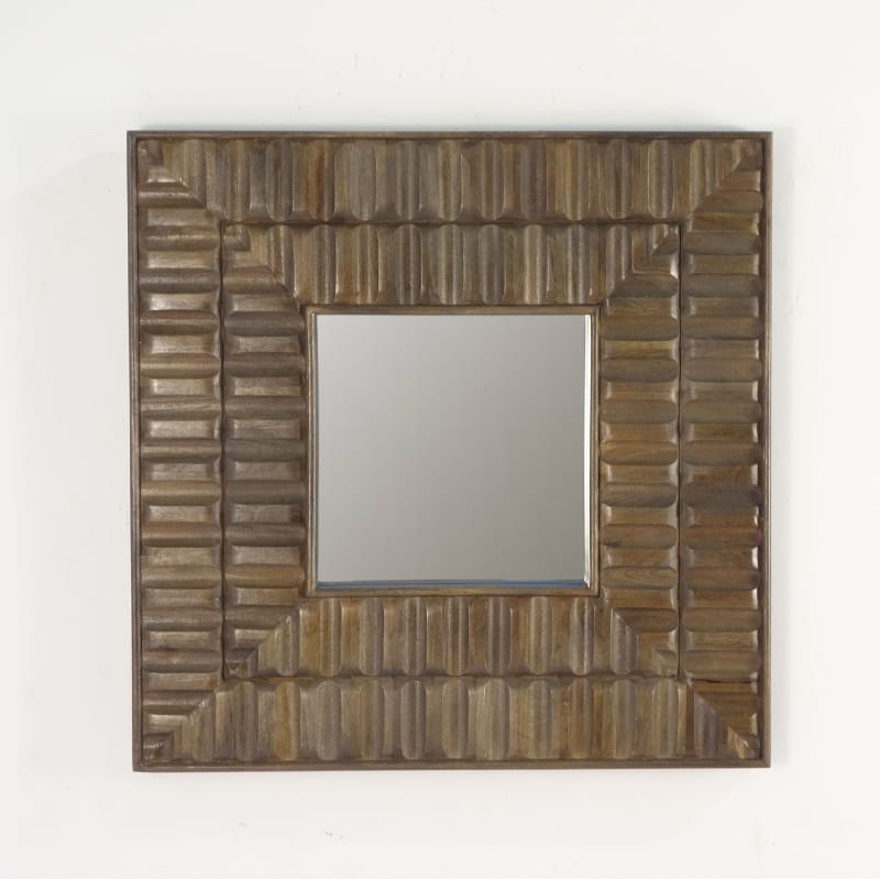 Mirror Sarana Wooden Square Tile Mirror