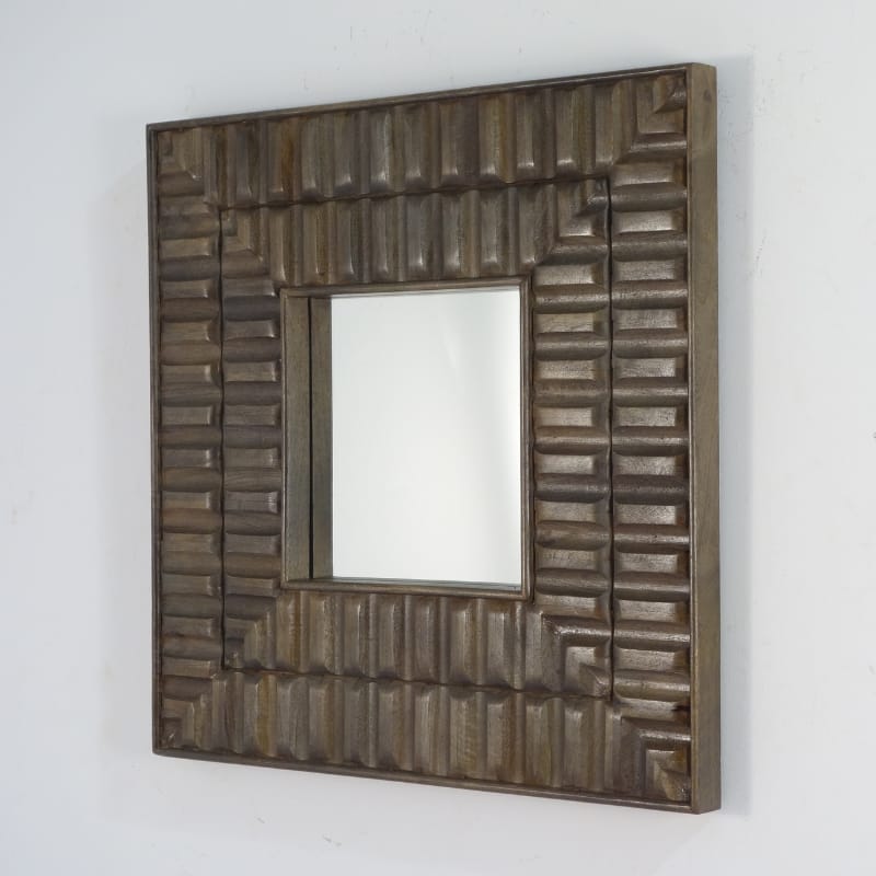 Mirror Sarana Wooden Square Tile Mirror