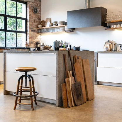 Old English Rustic Oak Bar Stools