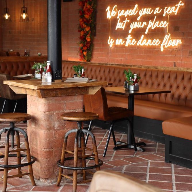 Old English Rustic Oak Bar Stools