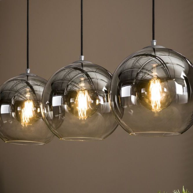 Orla Three Bubble Hanging Pendant Light