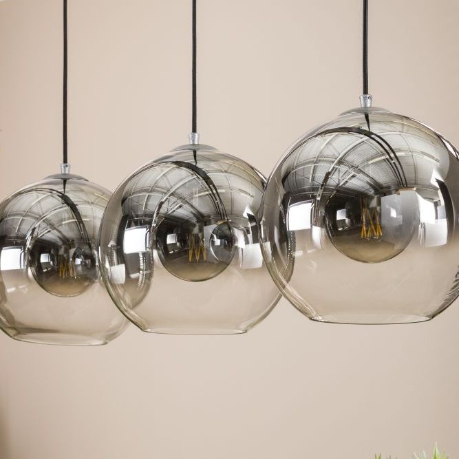 Orla Three Bubble Hanging Pendant Light