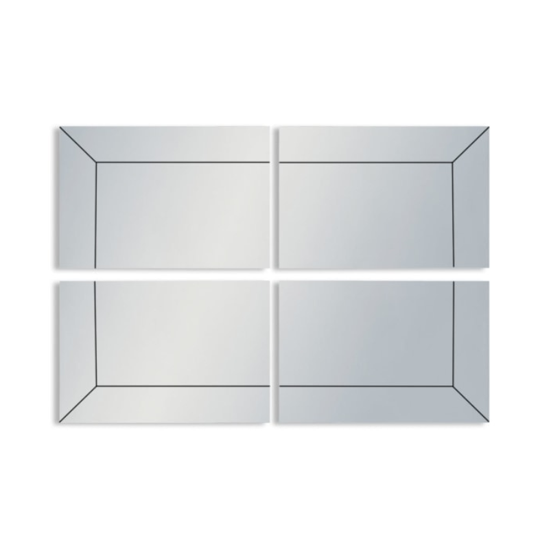 Panel Mirror 4pc Venetian Corner Panel Mirror (2xA & 2xB)