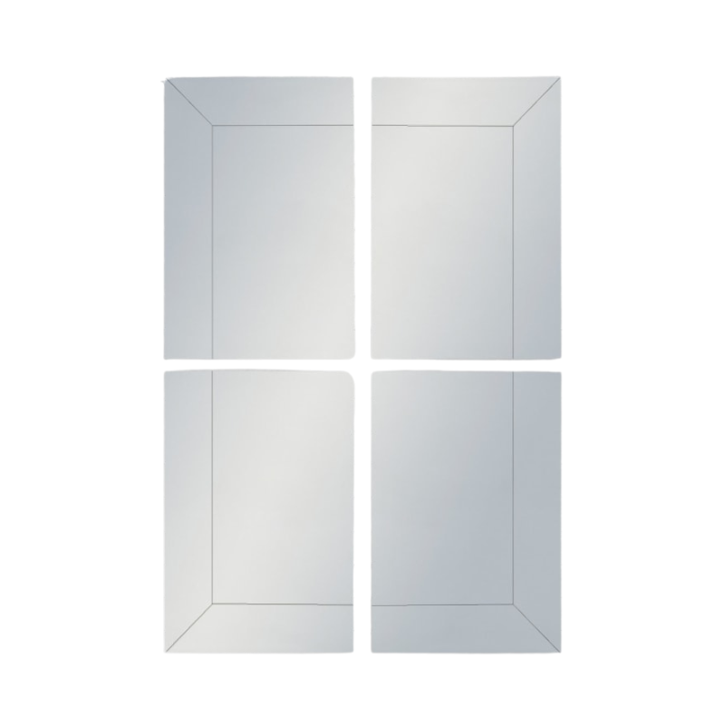 Panel Mirror 4pc Venetian Corner Panel Mirror (2xA & 2xB)
