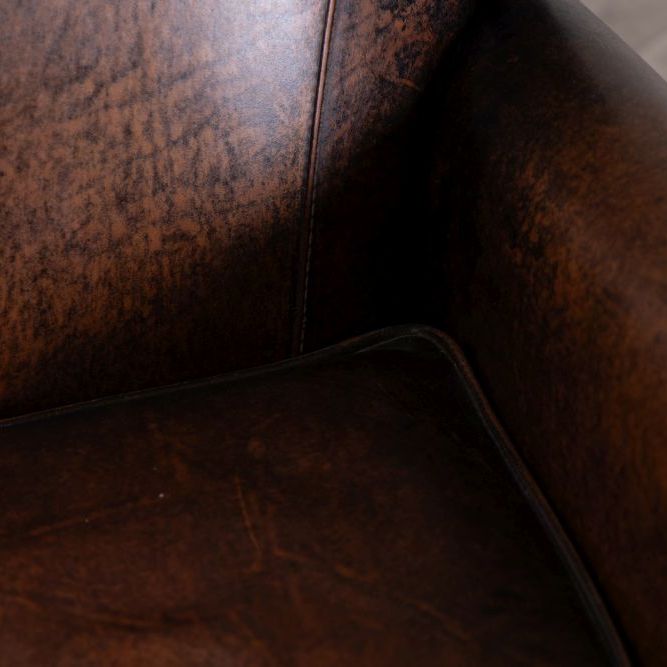 Rosewood Leather Armchair