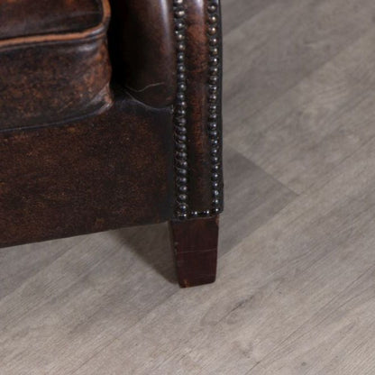 Rosewood Leather Armchair