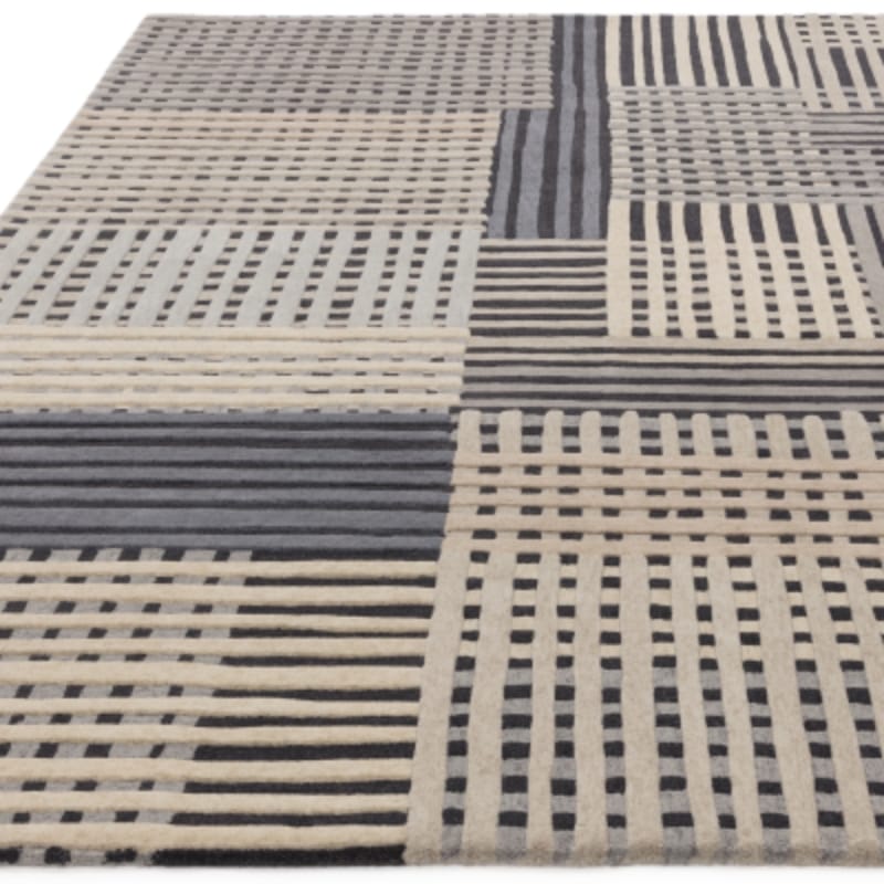Rug Aspect Basketweave Wool Rug
