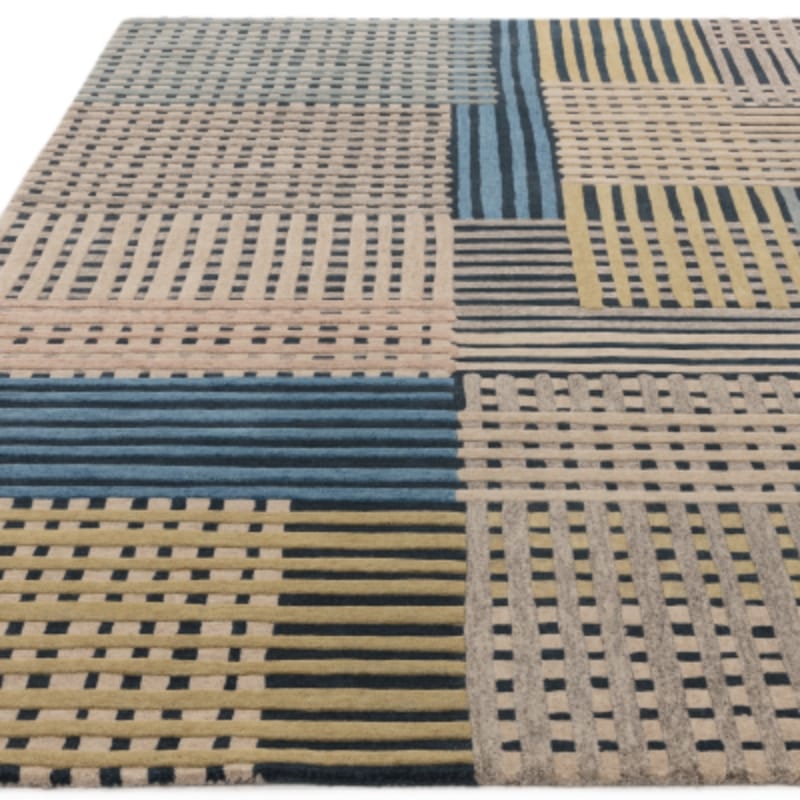 Rug Aspect Basketweave Wool Rug