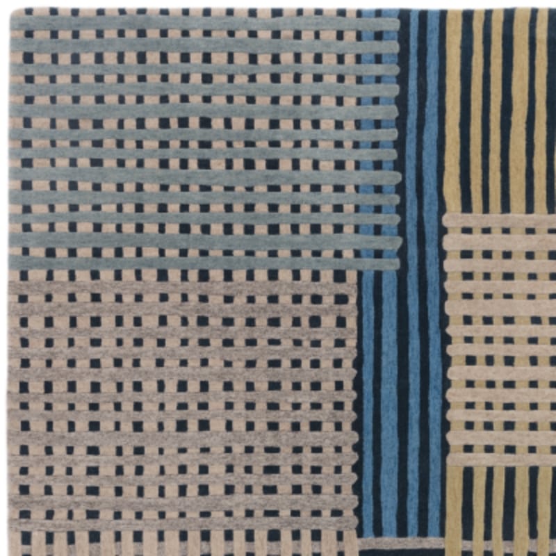 Rug Aspect Basketweave Wool Rug