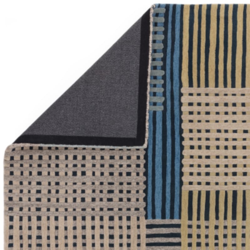 Rug Aspect Basketweave Wool Rug