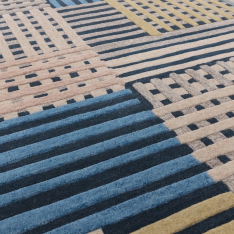 Rug Aspect Basketweave Wool Rug