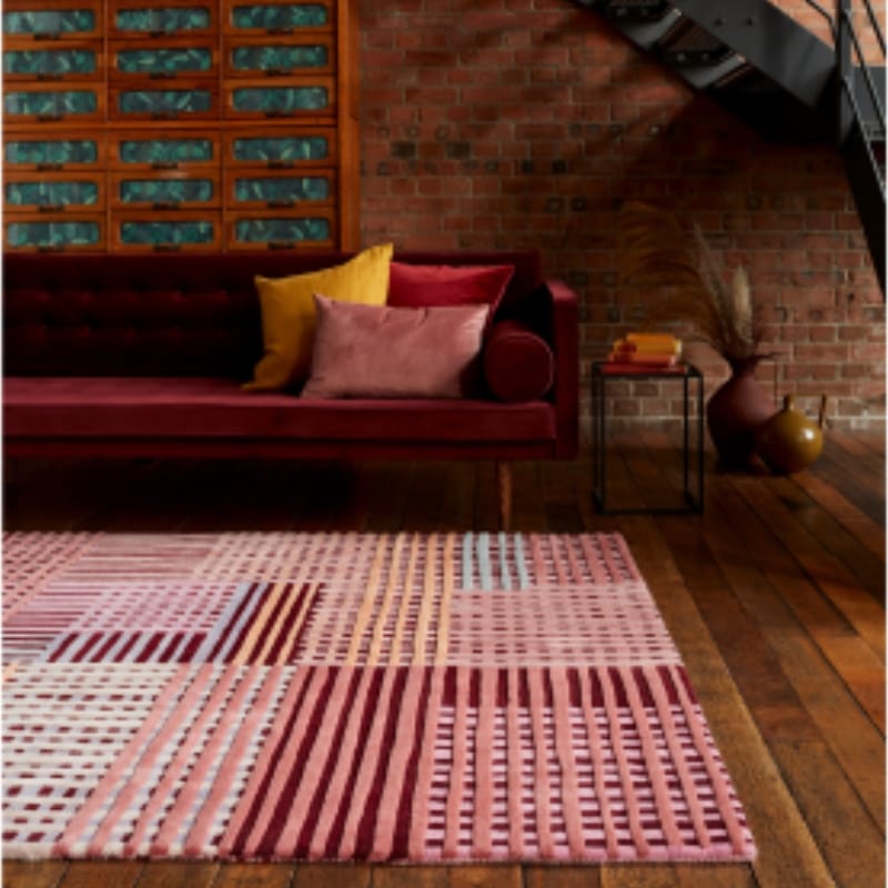 Rug Aspect Basketweave Wool Rug