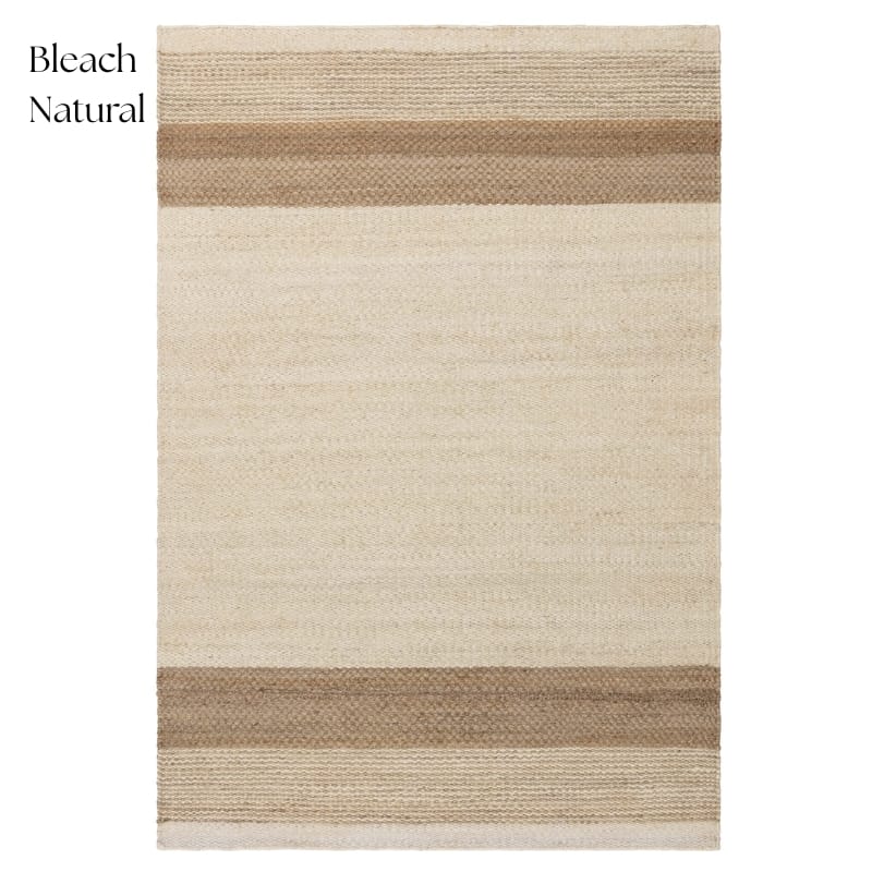 Rug Bleach / Natural / 120cm x 170cm Cedar Natural Jute Rug