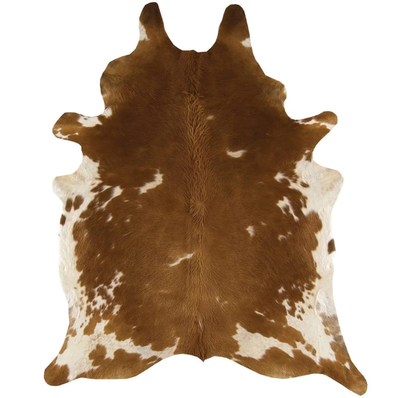 Rug Brown and White Rodeo Genuine Cowhide Rug