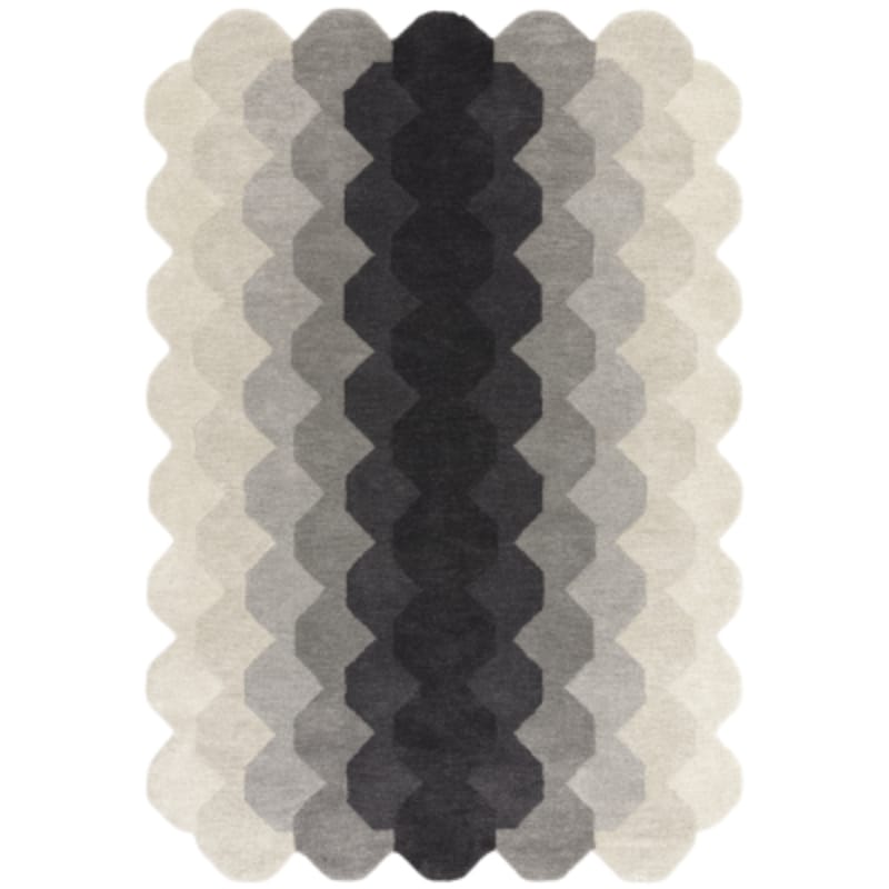 Rug Charcoal Black / 66cm x 200cm (Runner) Hive Gradient Wool Rug