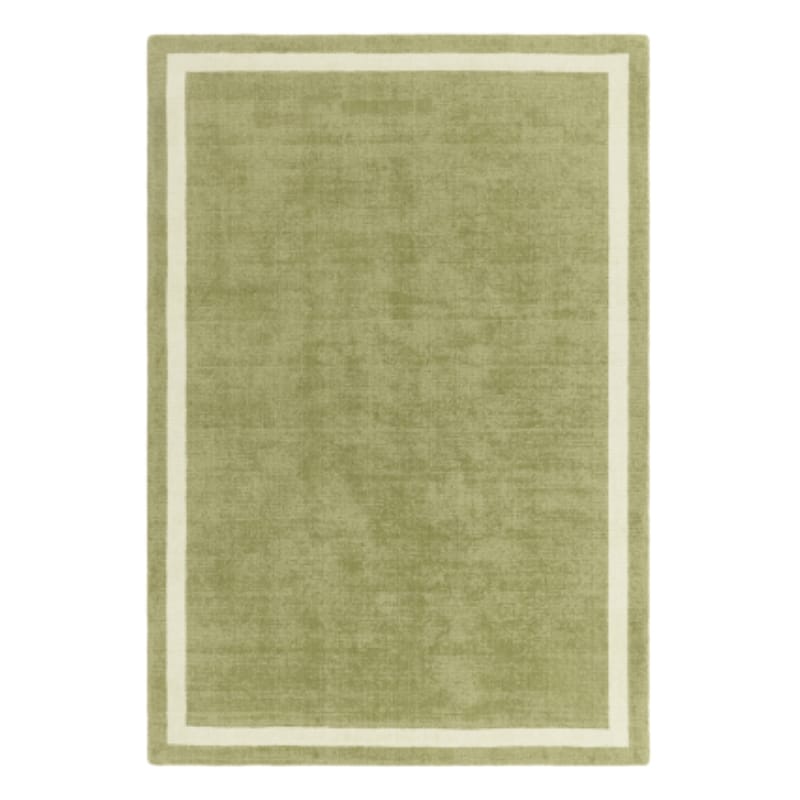 Rug Green / 68cm x 240cm Albi Wool Border Rug