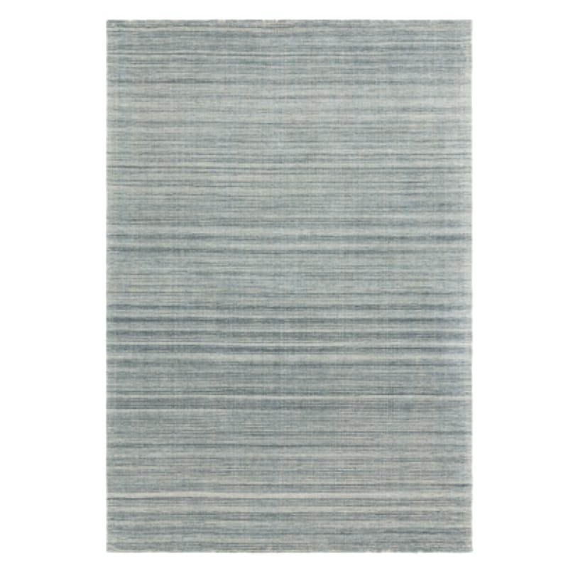 Rug Hazy Blue Textured Stripe Rug