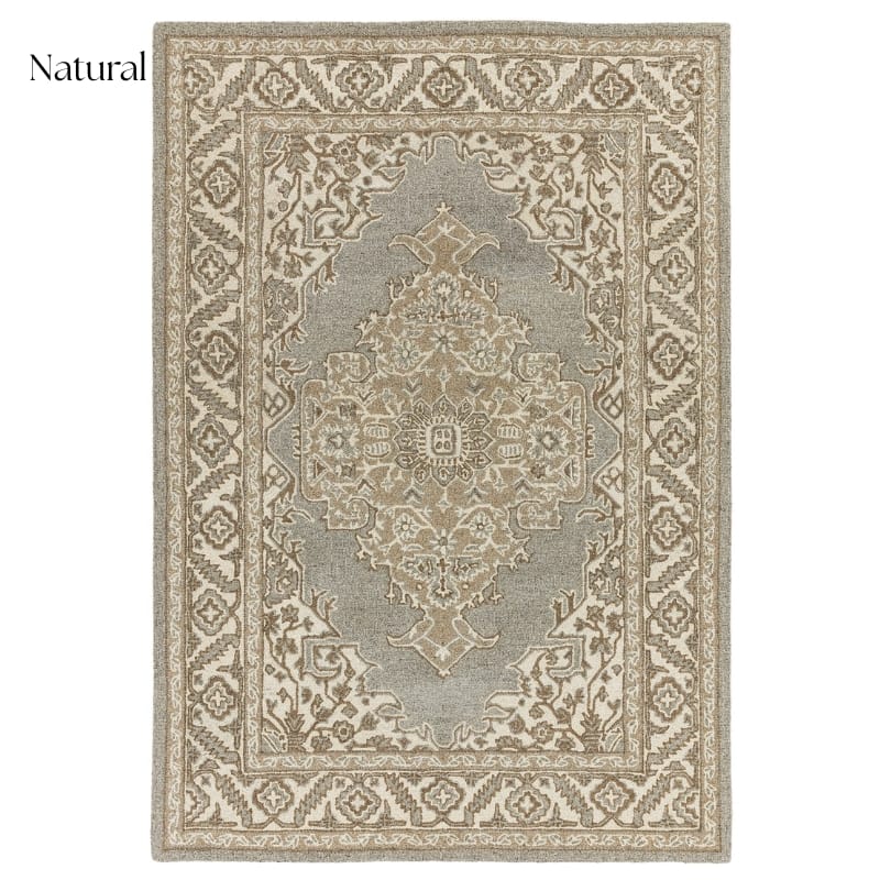 Rug Natural / 120cm x 170cm Bronte Distressed Persian Style Rug